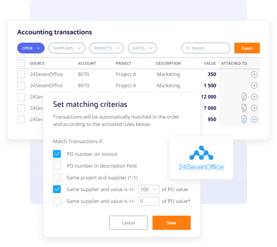 24SevenOffice-invoice-transactions-matched-against-POs